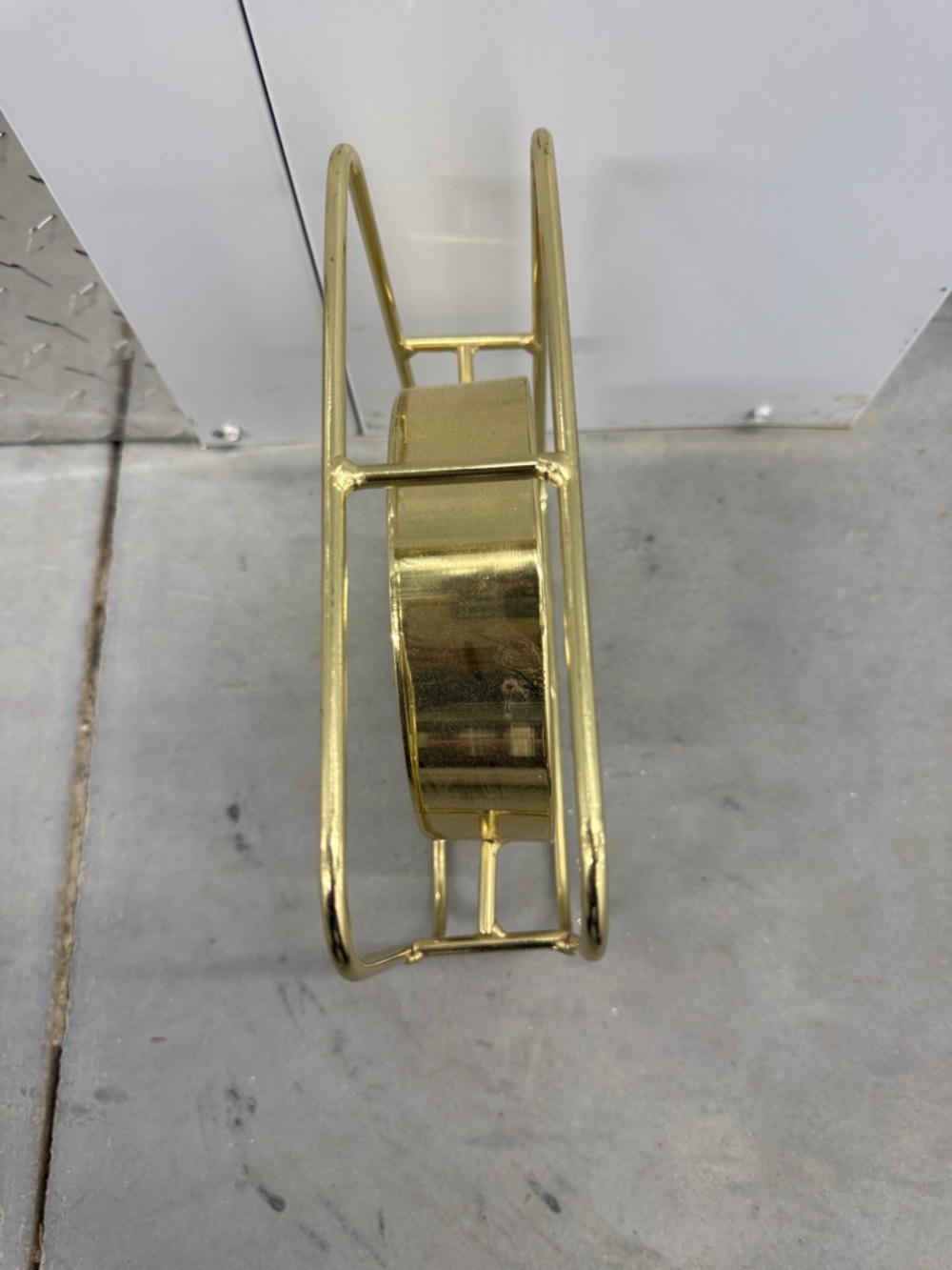 Square Gold Clock - Picture 2 of 3